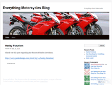 Tablet Screenshot of everythingmotorcycles.wordpress.com