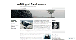 Desktop Screenshot of bilingualrandomness.wordpress.com