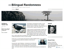 Tablet Screenshot of bilingualrandomness.wordpress.com