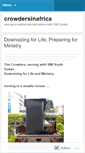 Mobile Screenshot of crowdersinafrica.wordpress.com