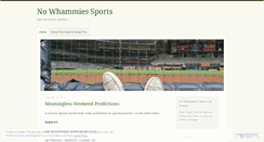 Desktop Screenshot of nowhammiessports.wordpress.com