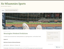 Tablet Screenshot of nowhammiessports.wordpress.com