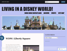 Tablet Screenshot of livinginadisneyworld.wordpress.com