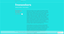 Desktop Screenshot of freeseekers.wordpress.com