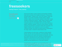 Tablet Screenshot of freeseekers.wordpress.com