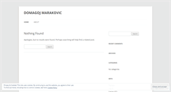 Desktop Screenshot of domagojmarakovic.wordpress.com