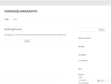 Tablet Screenshot of domagojmarakovic.wordpress.com