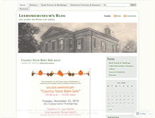 Tablet Screenshot of leehomemuseum.wordpress.com