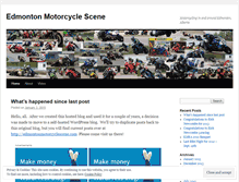 Tablet Screenshot of edmontonmotorcycle.wordpress.com