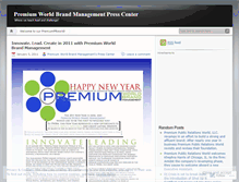 Tablet Screenshot of premiumprworld.wordpress.com