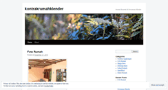 Desktop Screenshot of kontrakrumahklender.wordpress.com