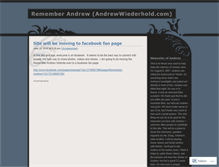 Tablet Screenshot of andrewwiederhold.wordpress.com