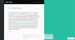 Desktop Screenshot of elevenhu.wordpress.com