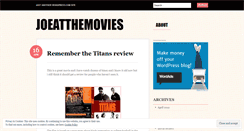 Desktop Screenshot of joeatthemovies.wordpress.com