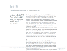 Tablet Screenshot of leif9.wordpress.com
