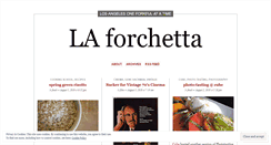 Desktop Screenshot of laforchetta.wordpress.com