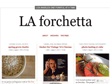 Tablet Screenshot of laforchetta.wordpress.com