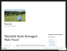 Tablet Screenshot of kasriani.wordpress.com