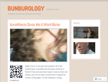 Tablet Screenshot of bunburology.wordpress.com