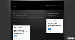 Desktop Screenshot of barbararaisbeck.wordpress.com