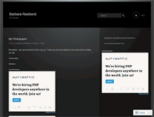 Tablet Screenshot of barbararaisbeck.wordpress.com