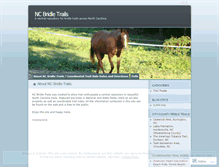 Tablet Screenshot of ncbridletrails.wordpress.com
