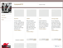 Tablet Screenshot of myspace012.wordpress.com