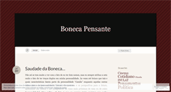 Desktop Screenshot of bonecapensante.wordpress.com