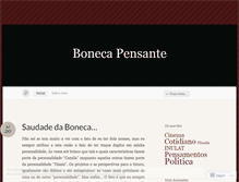 Tablet Screenshot of bonecapensante.wordpress.com