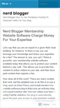 Mobile Screenshot of nerdbloggerdbw.wordpress.com