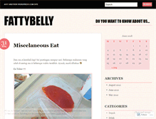 Tablet Screenshot of fattybelly.wordpress.com