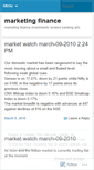 Mobile Screenshot of marketingfinance.wordpress.com