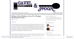 Desktop Screenshot of gavelandspoon.wordpress.com