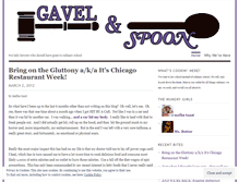 Tablet Screenshot of gavelandspoon.wordpress.com