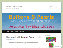 Tablet Screenshot of buttonsandpearls.wordpress.com