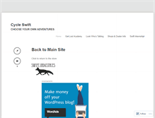 Tablet Screenshot of cycleswift.wordpress.com