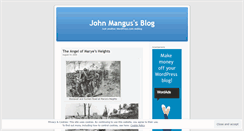 Desktop Screenshot of johnmangus.wordpress.com