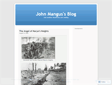 Tablet Screenshot of johnmangus.wordpress.com