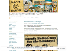 Tablet Screenshot of farofanation.wordpress.com