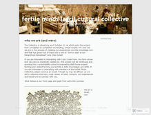 Tablet Screenshot of fertilemindscollective.wordpress.com