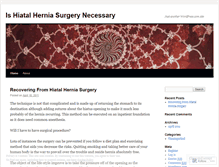 Tablet Screenshot of hiatalherniasurgery28.wordpress.com