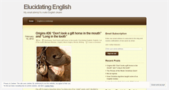 Desktop Screenshot of elucidatingenglish.wordpress.com