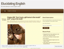 Tablet Screenshot of elucidatingenglish.wordpress.com