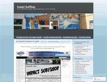 Tablet Screenshot of impactsurfshop.wordpress.com