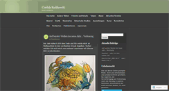 Desktop Screenshot of cordulakerlikowski.wordpress.com