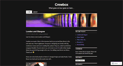 Desktop Screenshot of crewbox.wordpress.com
