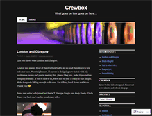 Tablet Screenshot of crewbox.wordpress.com