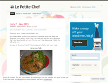 Tablet Screenshot of lepetitechef.wordpress.com