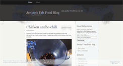 Desktop Screenshot of fabfoodblog.wordpress.com