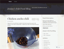 Tablet Screenshot of fabfoodblog.wordpress.com